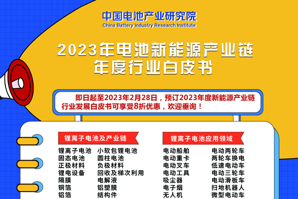 重磅！8折優惠！2023年度新能源產業鏈行業發展白皮書開啟預訂