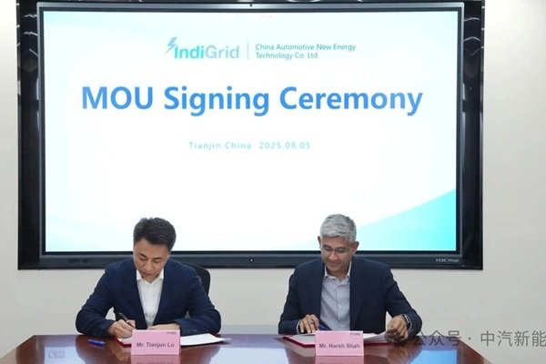 5GWh儲能系統產品！中汽新能與印度電網IndiGrid進一步合作