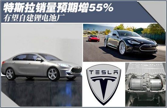特斯拉銷量預期增55% 有望自建鋰電池廠