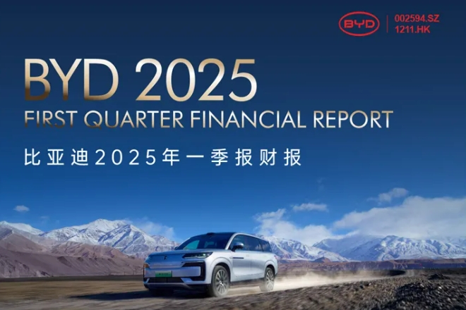 比亞迪第一季度凈利91.55億元 同比翻倍增長(zhǎng)