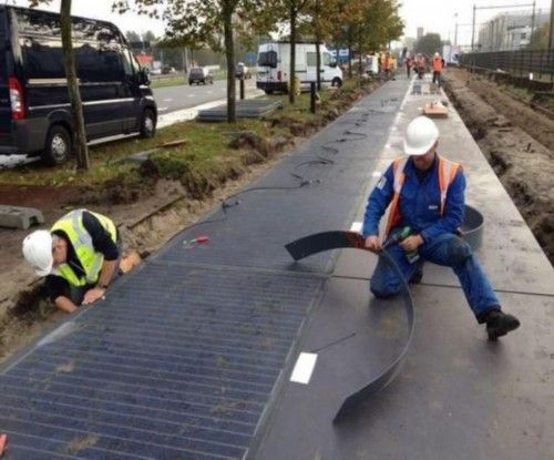 荷蘭建太陽能供電自行車跑道。
