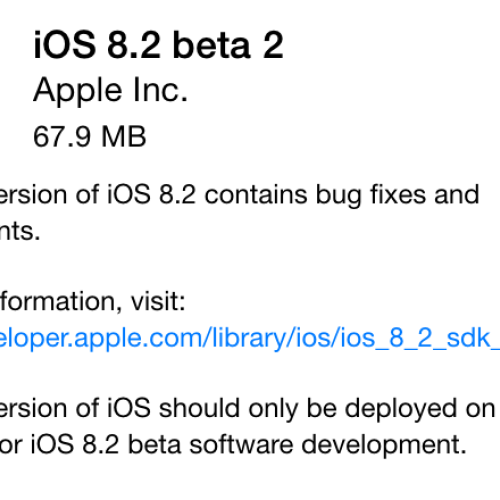 最新測試版iOS 8.2添加Apple Watch藍牙支持