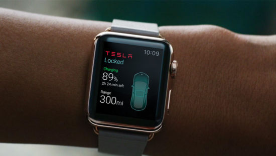 特斯拉Apple Watch應用亮相，可控制車鎖空調