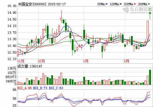 中國(guó)寶安擬使用自有資金5億元進(jìn)行委托理財(cái)