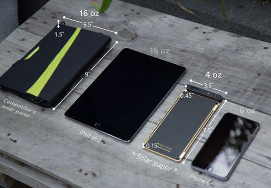 太陽能充電器 給iPhone6充電僅2.5小時