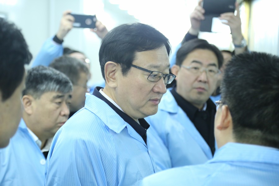 潘利國市長考察位于湖南寧鄉(xiāng)的妙盛動(dòng)力科技高標(biāo)準(zhǔn)化生產(chǎn)廠房