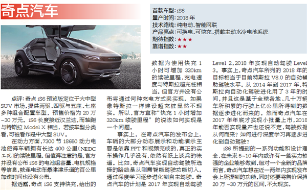 六大汽車業“新兵”大盤點 誰的技術更靠譜？