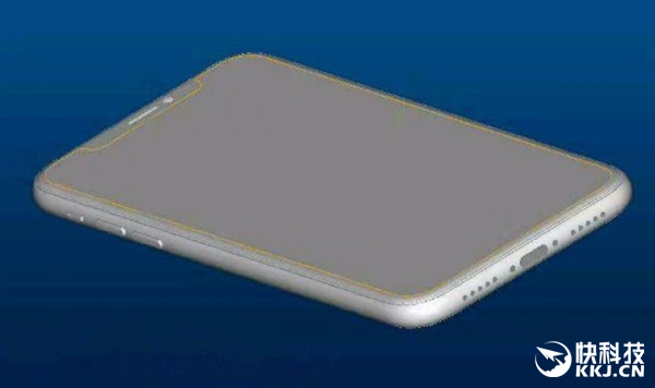 iPhone 8 CAD設計圖曝光：正面全是屏、垂直雙攝