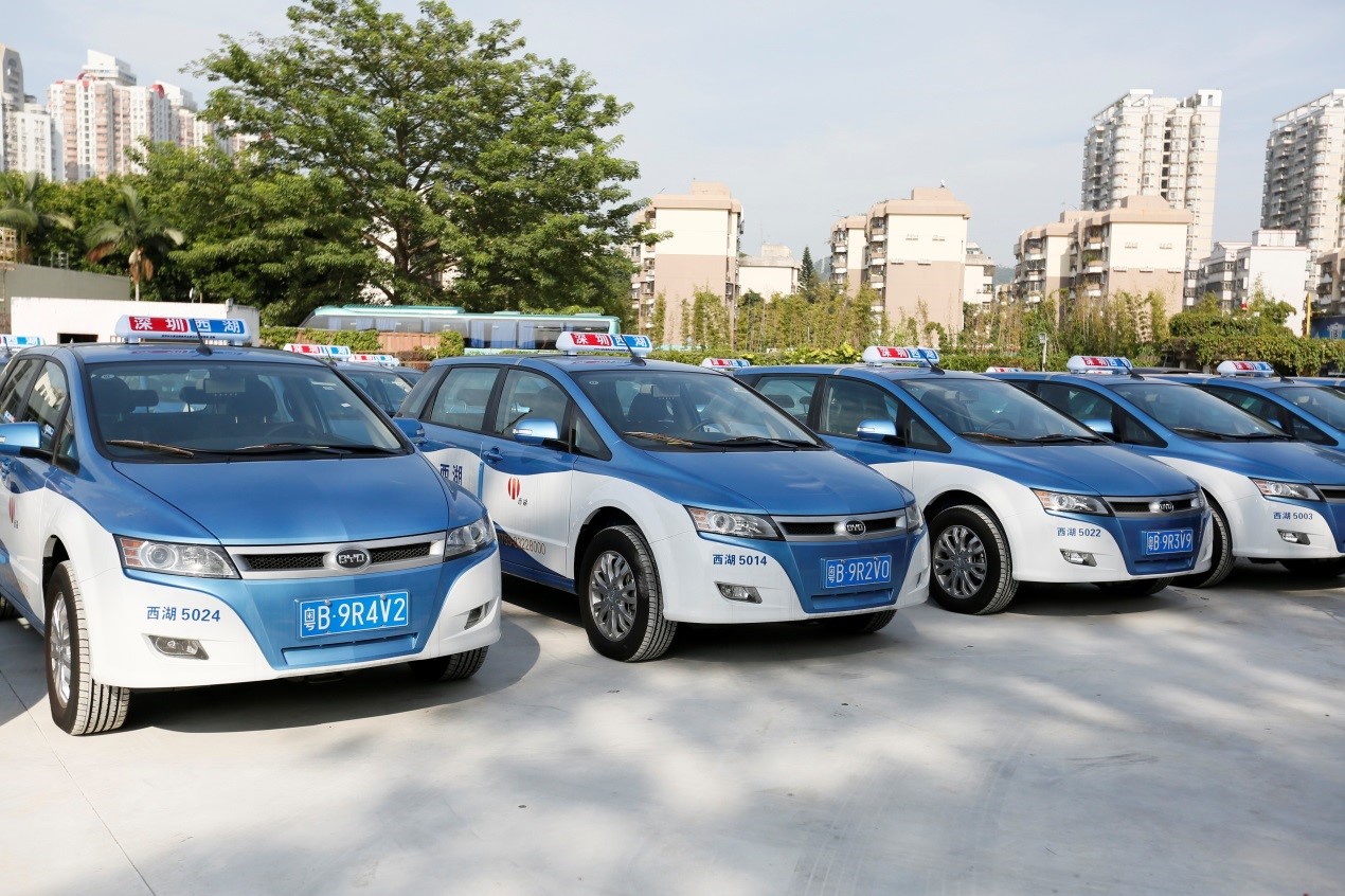 推進全面電動化 深圳西湖股份采購3191臺比亞迪純電動出租車