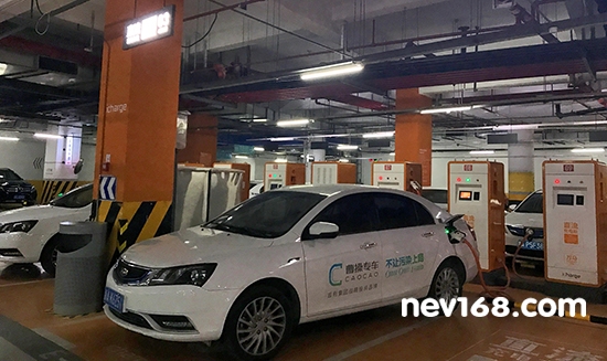 杭州城西銀泰地下停車場二層E區萬馬充電站