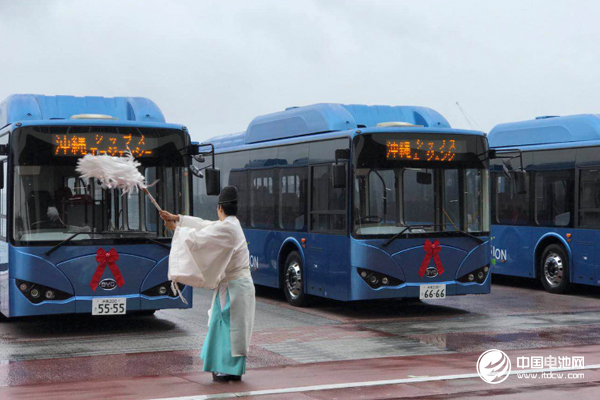 上個(gè)月，比亞迪向日本沖繩交付K9純電動(dòng)巴士車隊(duì)