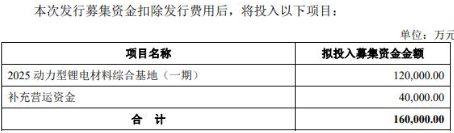 2025動力型鋰電材料綜合基地（一期）