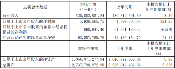 動力源主要會計數據，單位：元