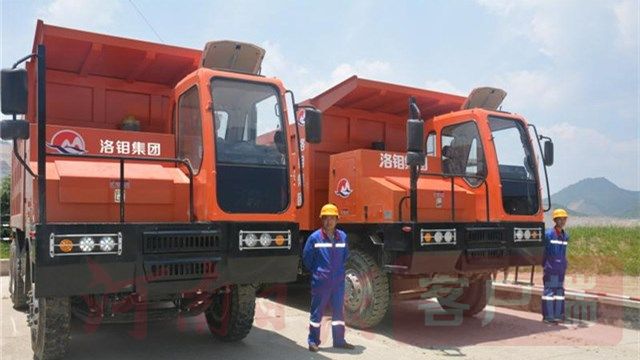 全球首輛“綠色+智能”礦用卡車(chē)正式亮相洛鉬