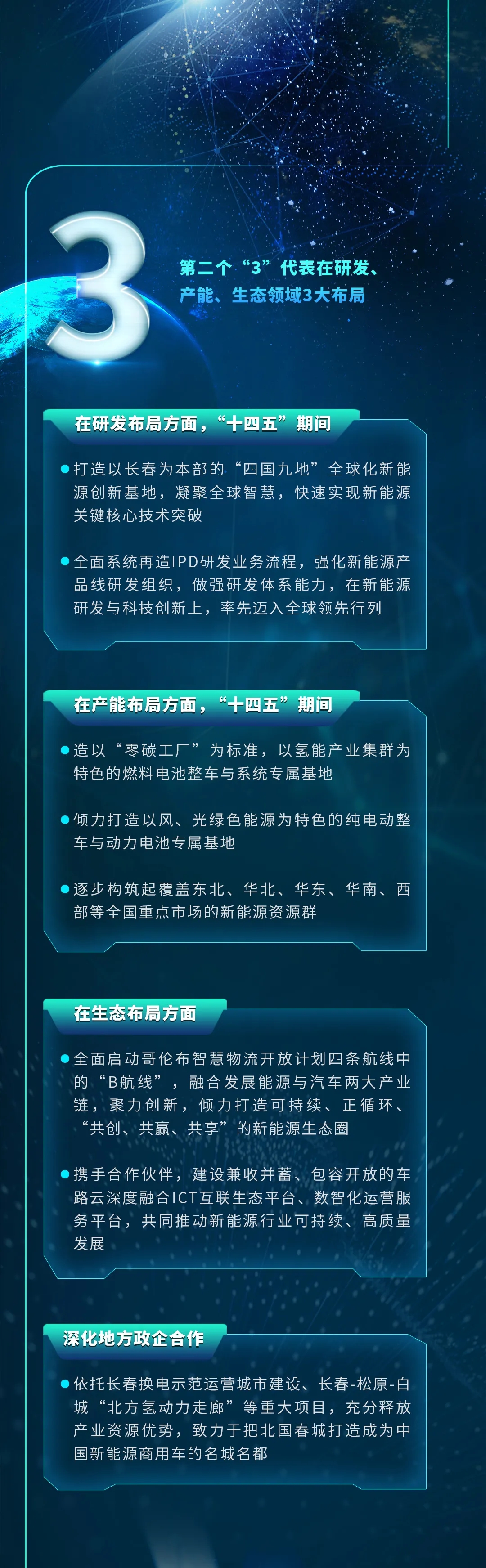 一圖讀懂一汽解放“15333”新能源戰(zhàn)略 目標(biāo)2035年新能源整車(chē)銷(xiāo)售50萬(wàn)輛