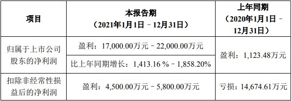 國(guó)民技術(shù)2021年年度業(yè)績(jī)預(yù)告