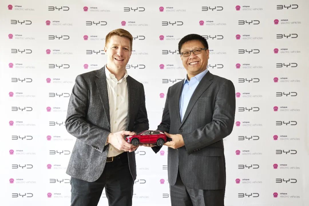5000輛！比亞迪與英國Octopus EV簽署電動汽車采購協(xié)議