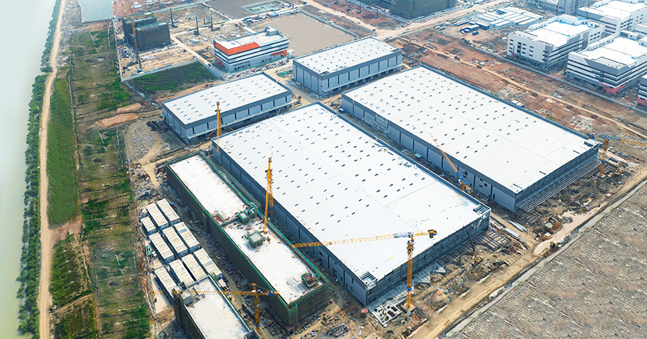 緯景儲能珠海“超G工廠”鳥瞰圖 圖片來源：緯景儲能