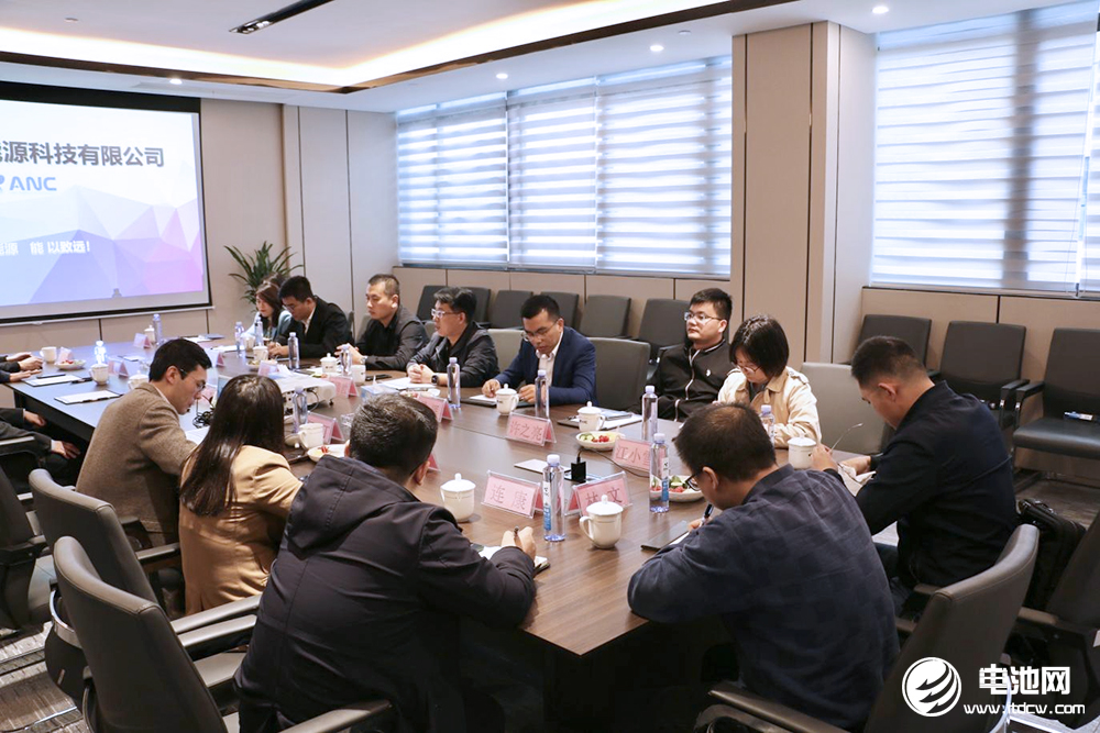 中國電池新能源產業鏈調研團一行參觀考察安馳科技