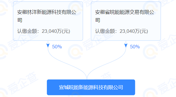 皖能電力、林洋能源共設新能源科技公司 注冊資本4.61億