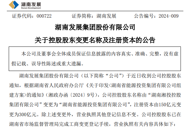 注冊(cè)資本300億元！又一省組建能源集團(tuán)！