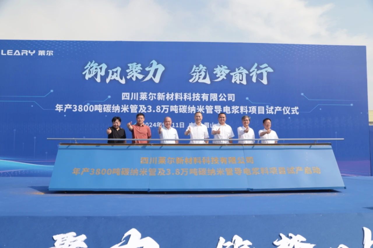 四川萊爾年產(chǎn)3800噸碳納米管及3.8萬噸碳納米管導電漿料項目