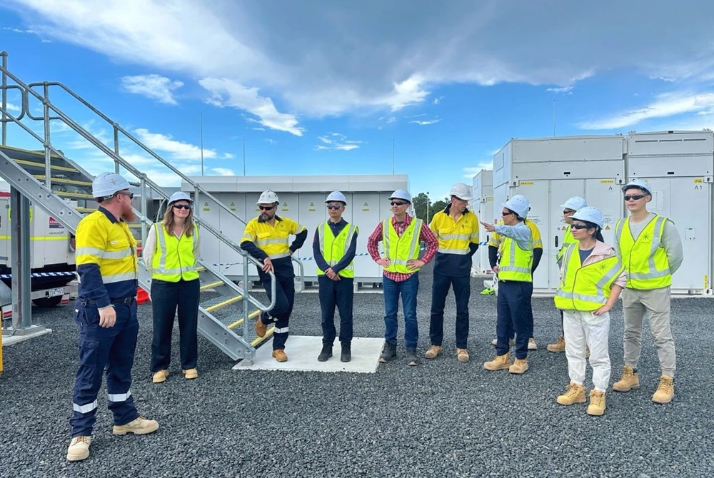 瑞浦蘭鈞董事長參觀澳洲Waratah Super Battery Site，南半球最大儲能項目，瑞浦蘭鈞為該項目核心電池供應商 圖/瑞浦蘭鈞