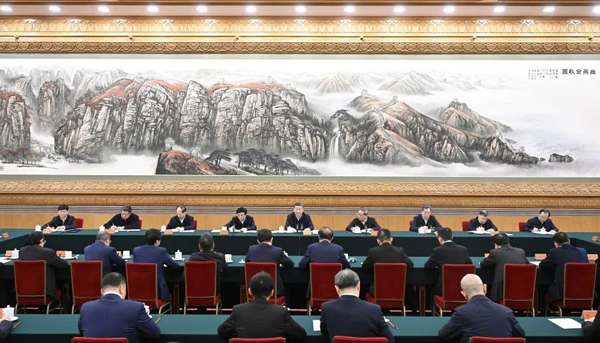 2月17日，中共中央總書記、國家主席、中央軍委主席習近平在京出席民營企業(yè)座談會并發(fā)表重要講話。 新華社記者 申宏 攝